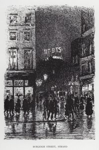 Burleigh Street, Strand (litho) بواسطة جوزيف (بعد) بينيل