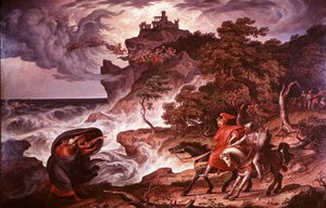 ماكبث والسحرة ، 1835 بواسطة جوزيف أنتون كوك