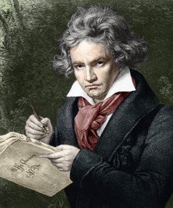 لودفيج فان بيتهوفن (1770-1827) ، قام بتأليف لا ميسا سولمينيس ، بعد كارل جوزيف ستيلر (1781-1858) بواسطة جوزيف كارل (بعد) ستيلر