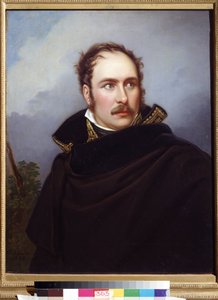 صورة يوجين روز دي بوهارنيه ، المعروف باسم الأمير يوجين (1781-1824) ، نائب الملك في مملكة إيطاليا ، دوق فرانكفورت الأكبر ، دوق ليختنبرغ (يوجين دي بوهارنيه ، نائب الملك في مملكة إيطاليا ، دوق فرانكفورت الأكبر ، دوق من Leuchtenberg). بي بواسطة جوزيف كارل ستيلر