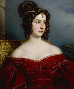 Portrait of Marchesa Marianna Florenzi بواسطة جوزيف كارل ستيلر