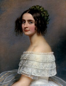 صورة للأميرة ألكسندرا دي بافيير (ألكسندرا أمالي فون بايرن ، ألكسندرا بافاريا) (1826-1875) - رسم لجوزيف كارل ستيلر (1781-1858) إي سي. اليس بواسطة جوزيف كارل ستيلر