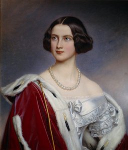 صورة للأميرة ماري من بروسيا (1825-1889) لوحة لجوزيف كارل شتايلر (1781-1858) (كل شيء) القرن التاسع عشر في ميونيخ. شاتو دي نيمفنبورغ بواسطة جوزيف كارل ستيلر