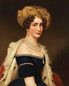 الأميرة أوغستا بافاريا 1788-1851 ، دوقة ليوتشتنبرغ ، كاليفورنيا 1825. بواسطة جوزيف كارل ستيلر