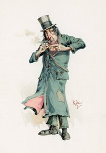 كودلين ، رسم توضيحي من "رسومات شخصية من تشارلز ديكنز" ، عام 1890 بواسطة جوزيف كلايتون كلارك