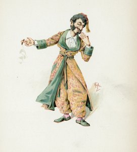 السيد مانتاليني ، رسم توضيحي من "رسومات شخصية من تشارلز ديكنز" ، عام 1890 بواسطة جوزيف كلايتون كلارك