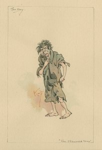 The Boy - The Haunted Man and the Ghost&39;s Bargain، c.1920s (قلم وحبر مع مرحاض على ورق)