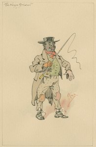 برنامج التشغيل الأسود ، حوالي عام 1920 (قلم وحبر مع مرحاض على ورق) بواسطة جوزيف كلايتون كلارك