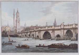 جسر لندن القديم ، لندن ، 1790