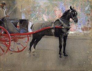 محل الزهور (غواش على الكتان)