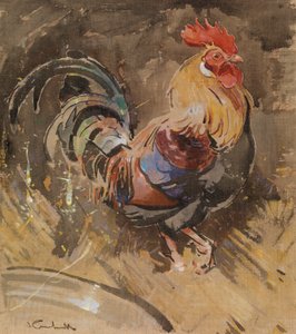 ديك مينوركا (غواش على الكتان) بواسطة جوزيف كوراهول