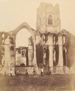 دير النوافير. النافذة الشرقية والبرج ، 1850. بواسطة جوزيف كوندال