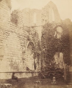 دير النوافير. داخل بيت الفصل ، 1850. بواسطة جوزيف كوندال