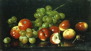 لا تزال الحياة مع Crabapples والعنب ،