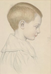 رسم تخطيطي لرأس صبي ، 1906 (قلم رصاص ومرحاض على ورق) بواسطة جوزيف إدوارد سوثال