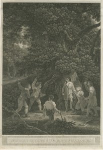 Boscobel - The Royal Oak: engraving ، أبريل 1800 بواسطة جوزيف فارينجتون