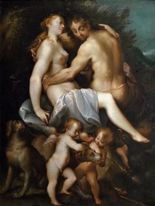 Adonis and Venus رسم جوزيف هاينز يسمى الشيخ