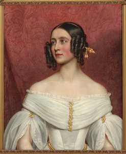 أميرة بافاريا أدلغوندي 1823-1914 كعروس 1842. بواسطة جوزيف كارل ستيلر