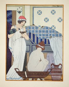 مقعد حمام ، رسم توضيحي من "أعمال أبقراط" ، 1934