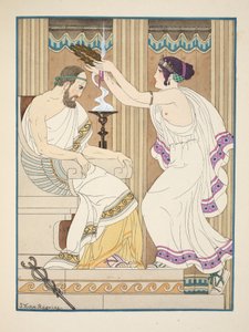 تاج ذهبي ، رسم توضيحي من "أعمال أبقراط" ، 1934 بواسطة جوزيف كون ريجنير
