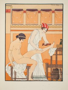 وامسحه بوردة عطرة ، رسم توضيحي من "أعمال أبقراط" ، 1934