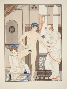 تدليك ، رسم توضيحي من "أعمال أبقراط" ، 1934