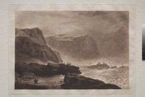 Liber Studiorum: ساحل يوركشاير ، بالقرب من ويتبي ، c.1807-19 بواسطة جوزيف مالورد وليام تورنر