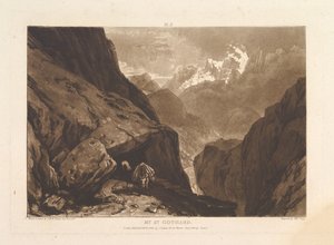 جبل. شارع دراسات كتاب جوتهارد ، الجزء 2 ، اللوحة 9 ، 20 فبراير 1808. بواسطة جوزيف مالورد وليام تورنر