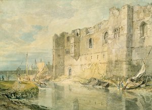 نيوارك أبون ترينت ، حوالي عام 1796 (ألوان مائية فوق جرافيت على ورق) بواسطة جوزيف مالورد وليام تورنر