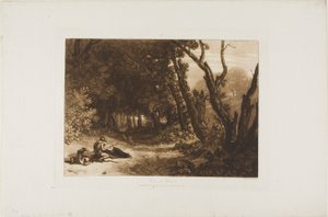 Procris and Cephalus ، لوحة 41 من كتاب الدراسات بواسطة جوزيف مالورد وليام تورنر