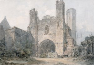 بوابة القديس أوغسطين ، كانتربري ، حوالي عام 1797 (مع قلم رصاص على ورق منسوج) بواسطة جوزيف مالورد وليام تورنر