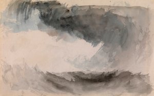 "" Tempete en mer "" (عاصفة في البحر) Aquarelle de Joseph Mallord William Turner (1775-1851) Dim 18،4x29،3 cm Private Collection بواسطة جوزيف مالورد وليام تورنر
