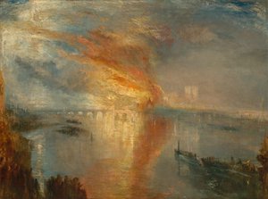 حرق مجلس اللوردات والعموم ، 16 أكتوبر 1834 ، 1835. بواسطة جوزيف مالورد وليام تورنر