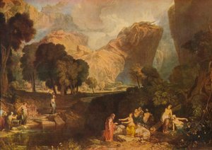 إلهة الفتنة اختيار تفاحة الخلاف في حديقة Hesperides ، 1806 ، 19 بواسطة جوزيف مالورد وليام تورنر