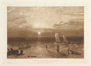 The Mildmay Sea-Piece Liber Studiorum ، الجزء الثامن ، اللوحة 40 ، 11 فبراير 1812. بواسطة جوزيف مالورد وليام تورنر