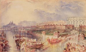 وايتهول ، حوالي عام 1835 (ألوان مائية على ورق) بواسطة جوزيف مالورد وليام تورنر