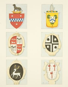 Coats-of-Arms in St James (قلم رصاص وألوان مائية على ورق) بواسطة جوزيف مانينغ