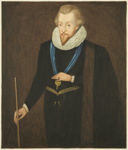 Portrait in the Council House of Robert Cecil, Earl of Salisbury (watercolor on paper) بواسطة جوزيف مانينغ