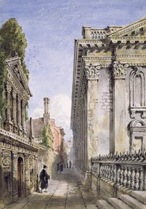 ممر مجلس الشيوخ ، كامبريدج ، 1843 (مرحاض ولون الجسم مع الصمغ العربي)