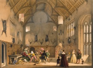 Blind Man's Buff ، لعبت في Athelhampton Hall ، c1600s. بواسطة جوزيف ناش