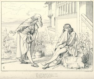 رسم توضيحي لصقعة كوليردج الخاصة بالبحار القديم (نقش) بواسطة جوزيف نويل (بعد) باتون