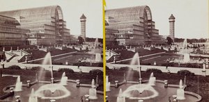 The Crystal Palace in Hyde Park, c.1900 (b/w photo)