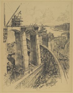 مقاربات لـ Gatun Lock ، 1912 بواسطة جوزيف بينيل