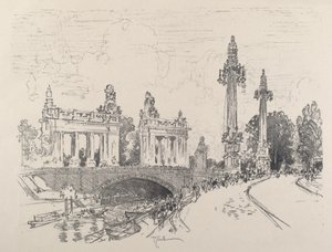 جسر في شارلوتنبورغ ، 1921. بواسطة جوزيف بينيل