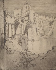 جسر سان خوان ديلوس ريوس ، طليطلة ، 1904. بواسطة جوزيف بينيل