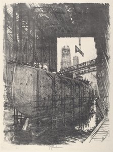 بناء البارجة ، 1917. بواسطة جوزيف بينيل