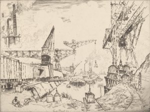 الرافعات في دويسبورغ ، 1910. بواسطة جوزيف بينيل