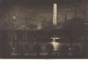 ليلة لندن ، ويسكي وشاي ، 1909. بواسطة جوزيف بينيل