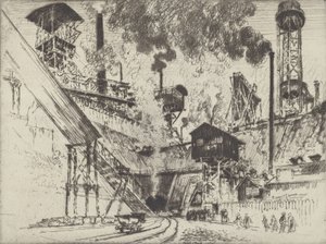 مصب المنجم ، روهرت بالقرب من أوبرهاوزن ، 1910. بواسطة جوزيف بينيل