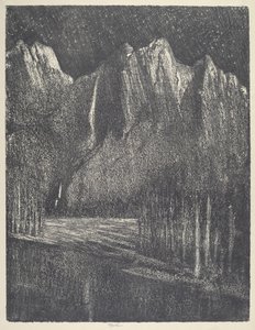 ليلة في يوسمايت ، 1912. بواسطة جوزيف بينيل